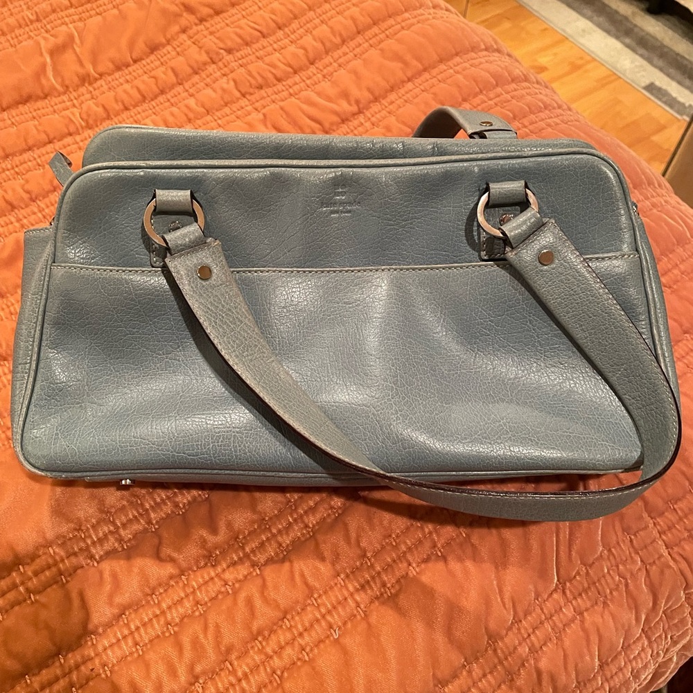 Classic blue leather Kate Spade handbag